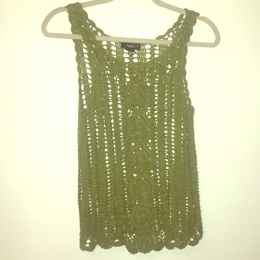 Rue 21 crochet tank size S